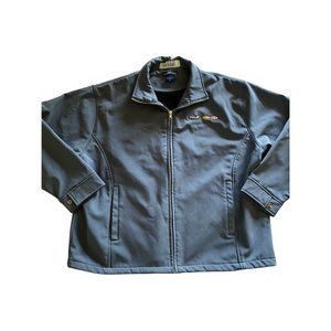SportsMaster grey full zip jacket Kia Palm and Chevrolet logos embroidered xl